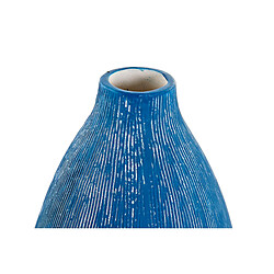 Avis Vase DKD Home Decor Finition vieillie Bleu ciel Blue marine Dolomite méditerranéen (2 Unités) (11 x 11 x 36 cm)