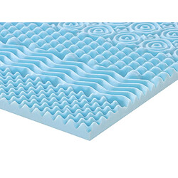 Acheter Vente-Unique Surmatelas 140 x 190 cm mémoire de forme 7 zones rafraîchissant ép.5cm - VENARI de YSMÉE