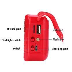 Avis Universal Bluetooth sans fil Bluetooth LED de la lampe de poche stéréo Carte TF Hands Free Carte FM Radio avec MI