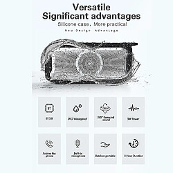 Acheter Universal Haut-parleur Bluetooth sans fil v5.0 IPX7 Boîte de support de subwoofer imperméable | Enceintes informatiques (noir)