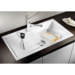 BLANCO Metra XL 6S - évier - SILGRANIT - 1 cuve - égouttoir réversible - vidage auto - siphon inclus - anthracite