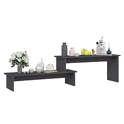 Avis Maison Chic Meuble TV scandinave - Banc TV pour salon Gris 180x30x43 cm Aggloméré -MN49923