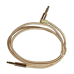 Avis 1 pièce 1/8 '' Jack 3.5mm Mâle à Mâle Aux Audio Câble Cordon Fil Ligne 100cm