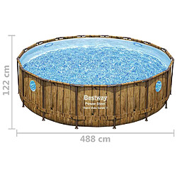 Bestway Ensemble de piscine Power Steel 488x122 cm pas cher