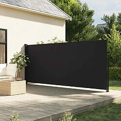 vidaXL Auvent latéral rétractable noir 180x600 cm