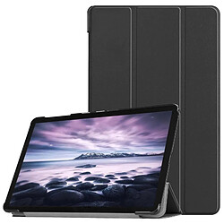 Wewoo Housse tablette en cuir PU Flip Custer Texture pour Galaxy Tab A 10.5 / T595 & T590, avec support à trois plis & fonction Sleep / Wake-up Noir