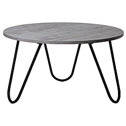 Table Basse Alexandra House Living Noir Argenté Bois 80 x 44 x 80 cm