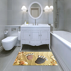 Alter Tapis de salle de bain, 100% Made in Italy, Tapis antitache avec impression numérique, Tapis antidérapant et lavable, Modèle Alana, 120x70 cm