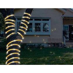 Tube lumineux Moon in the Room ML54GC Cordon décoratif 100LED 10m avec paillettes or blanc chaud IP44