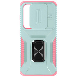 Avizar Coque pour Samsung Galaxy S24 Bague Support Cache caméra Turquoise