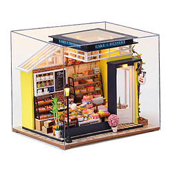 Miniature DollHouse Baking Shop Kit Fantasy Jouets éducatifs Cadeau Romantique Avec Couvercle