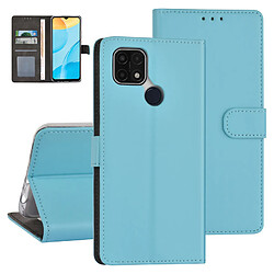 Etui porte cartes pour Oppo A15 - Bleu clair