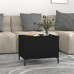 ComfortXL Table Basse Noir 60x44,5x45 Cm Bois D'ingénierie pas cher