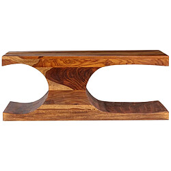 vidaXL Table basse Bois massif 90x50x35 cm