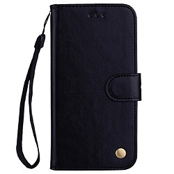 Wewoo Housse Coque Business Style Oil Wax Texture en cuir à rabat horizontal pour Huawei Honor 20avec support et fentes cartes et portefeuille noir