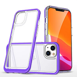 Coque en TPU + acrylique anti-chute, antichoc, rigide, hybride violet pour votre Apple iPhone 13 mini 5.4 pouces