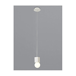 Luminaire Center Suspension Galaxia Ciment blanc et blanc