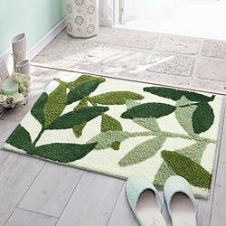 Universal 1 x Conception végétale Tapis de salle de bains flocqué Tapis de sol absorbant Tapis de salle de bains Maison Tapis de couloir Tapis de toilette Tapis de cuisine | Serviettes de bain