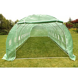 Avis Habitat Et Jardin Serre tunnel de jardin Althea - 30m² - 10 x 3 x 2 m