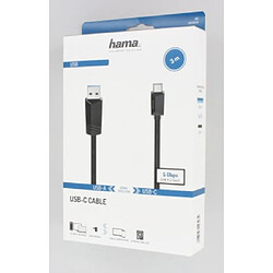 HAMA Câble USB-C, mâle USB-C - mâle USB-A, USB 3.2 Gen1, 5 Gbit/s, 3,00 m