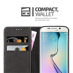 Acheter Cadorabo Coque Samsung Galaxy S6 EDGE Etui en Noir