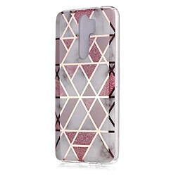 Coque en TPU motif marbre or rose imd blanc/rose pour votre Xiaomi Redmi Note 8 Pro