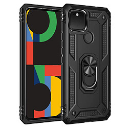 Coque en TPU Anti-chute hybride avec béquille noir pour votre Google Pixel 4a 5G