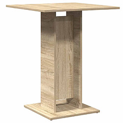 vidaXL Table de bistro Chêne sonoma 60x60x75 cm Bois d'ingénierie