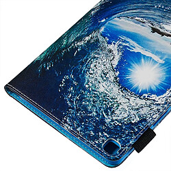 Avis Etui en PU impression vague de mer pour votre Samsung Galaxy Tab A 8.0 LTE (2019) SM-T290/SM-T295