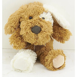 Avis Aubry Gaspard Peluche chien en acrylique brun 20 cm.