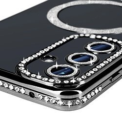 Avis Avizar Coque Diamant pour Samsung Galaxy A55 MagSafe Contour Strass Noir