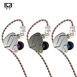 GUPBOO KZ ZSN Pro 1DD + 1BA Casque filaire In-Ear Hybrid Hi-Fi Metal Bass Noise Cancelling Headphones