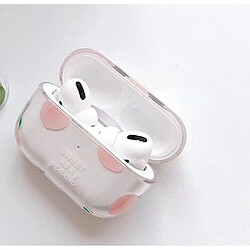 Wewoo Coque Pour Apple AirPods Pro Feuille de bananier et eau de pêche avec étui de protection casque Bluetooth rose