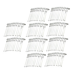 10pcs bricolage bricolage pinces à cheveux en métal avec peigne latéral 12 accessoires de cheveux blanc