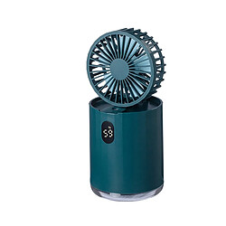 (Vert) Mini Ventilateur d'Humidification Ventilateur d'eau De Pulvérisation De Chargement USB Mini Ventilateur Humidificateur Portable Pour Le Bureau à Domicile