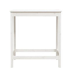 Acheter vidaXL Table de bar blanc 100x50x110 cm bois massif de pin