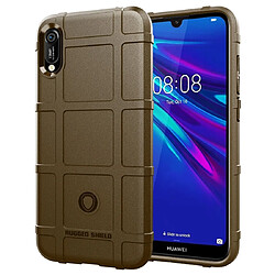 Wewoo Coque Étui de protection en silicone antichoc et robuste pour Huawei Enjoy 9e marron