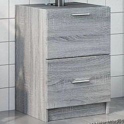 vidaXL Meuble d'évier sonoma gris 40x37x59 cm bois d'ingénierie