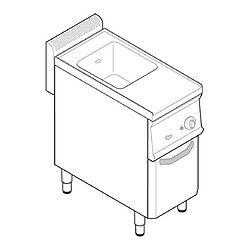 Cuiseur a Pates professionnel à gaz 1 cuve série 700 - Tecnoinox