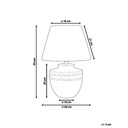 Avis Beliani Lampe à poser TIGRE Céramique Beige