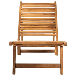 Maison Chic Chaise longue - Transat - Bain de Soleil Bois de teck solide