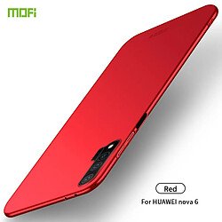 Wewoo Coque Pour Huawei Nova 6 Frosted PC Étui rigide ultra-mince rouge