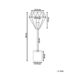 Avis Beliani Grande lampe en laiton MOONI