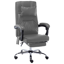 Maison Chic Chaise Gaming | Chaise de bureau Ergonomique Fauteuil de massage Anthracite Similicuir -GKD15173