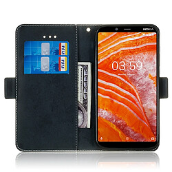 Wewoo Housse Coque Etui en cuir avec rabat horizontal multifonctionnel fente pour carte et support Nokia 8.1 noir pas cher