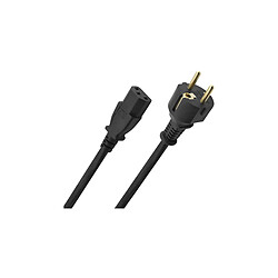 Oehlbach Powercord C13 Noir - Câble d'Alimentation de 3 m