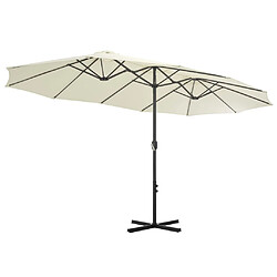 Acheter Maison Chic Parasol Jardin | Parasol d'extérieur et poteau en aluminium 460 x 270 cm Sabe - GKD72871