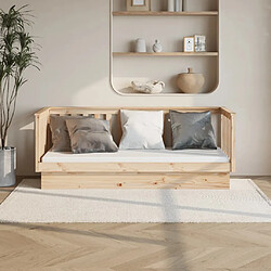 Maison Chic Lit de jour, Lit de repos pour Salon Chambre,Canapé-lit,Lit d'invité 75x190 cm Bois de pin massif -MN42683