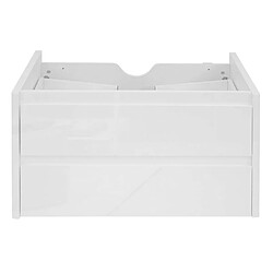 Avis Mendler Meuble sous-vasque HWC-B19, meuble sous-vasque salle de bain, haute brillance Soft-Close 50x80cm ~ blanc