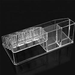 Avis Universal Organisateur de maquillage acrylique transparent Boîte de rangement Organisateur de composition Porte-lèvres Boîte à bijoux Étagère d'affichage